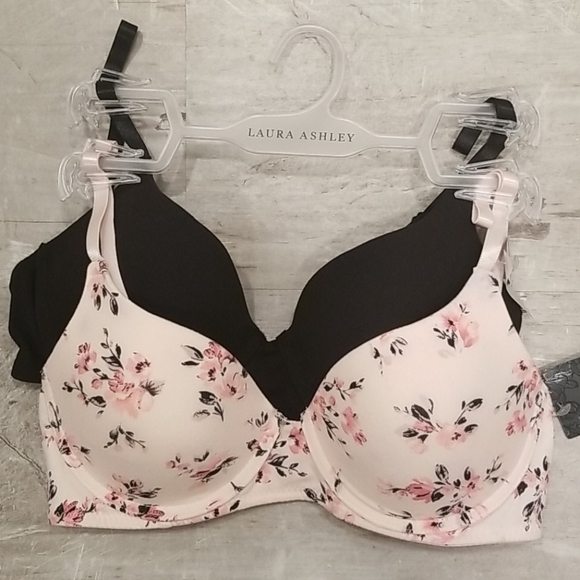 💕LAURA ASHLEY💕 Comfort Push Up Bras 34C 2 Pack - Picture 1 of 13